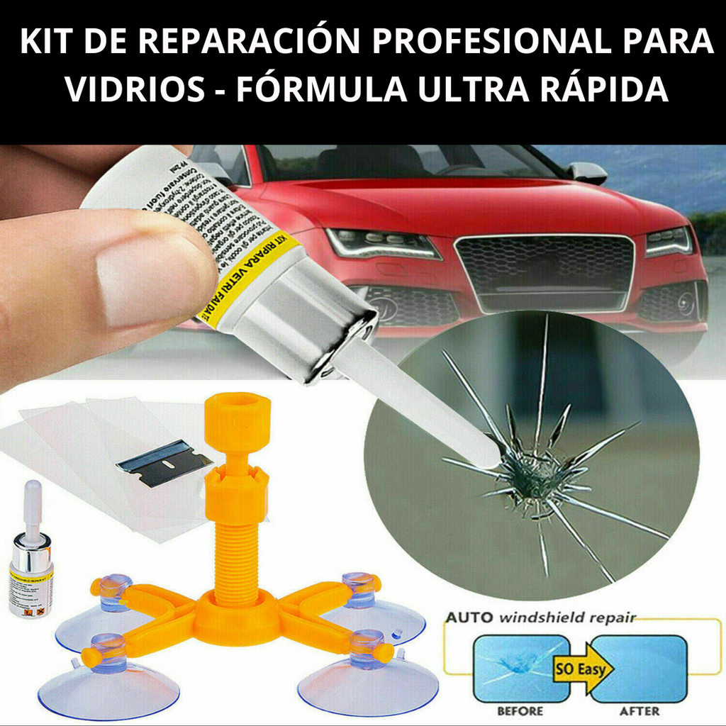 KIT DE REPARACIÓN PROFESIONAL PARA VIDRIOS - QUICK-FIX GLASS REPAIR™