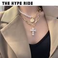 Collar Cruz de Perlas