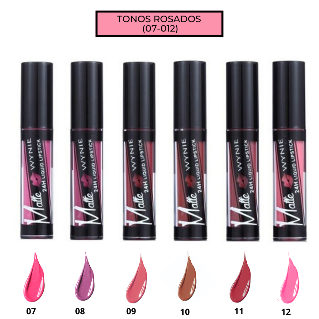 MATTE24™ - Conjunto PREMIUM de 6 Lip Gloss Permanentes