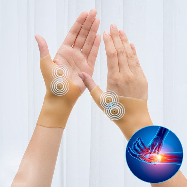 GUANTES DE COMPRESIÓN PARA ARTRITIS CON PUNTOS MAGNÉTICOS - PAINFREE™